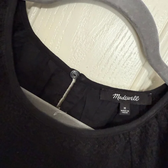 Madewell embroidered smocked midi dress - Picture 4 of 5